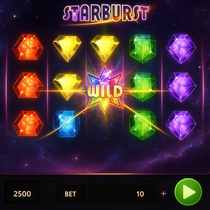 PlayIO - Starburst Slot Game - NetEnt