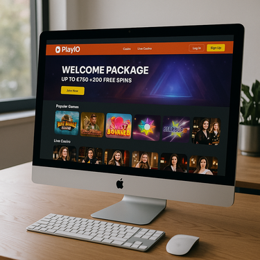 PlayIO Casino - Desktop Design Interface - Belgisch Online Casino